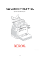 Xerox FaxCentre F116 Service Manual