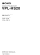 Sony VPL-HS20 Service Manual