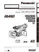 Panasonic AG-HPX170P Operating Instructions Manual