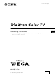 Sony KV-SR29 Operating Instructions Manual