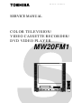 Toshiba MW20FM1 Service Manual