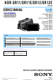 Sony HDR-SR11 Service Manual