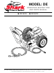Shark Pressure Washers DE-2015 Operating Instructions And Parts Manual