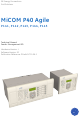 GE MiCOM P40 Agile Technical Manual