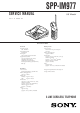 Sony SPP-IM977 Service Manual