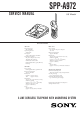 Sony SPP-A972 Service Manual