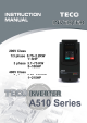 TECO A510-2015-H3 Instruction Manual