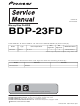 Pioneer BDP-23FD Service Manual