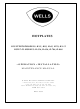 Wells H-33 Operation Installation Maintenance Manual