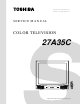 Toshiba 27A35C Service Manual