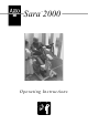 Arjo Sara 2000 Operating Instructions Manual
