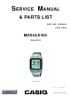 Casio QW-2812 Service Manual & Parts Manual