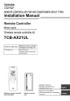 Toshiba TCB-AX21UL Installation Manual