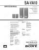 Sony SA-VA10 Service Manual