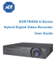 ADT DVR7800S-U Series User Manual