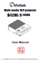 Vivitek D-732MX User Manual