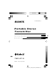 Sony TMR-BT10 Operating Instructions Manual