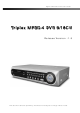 Eyemax Triplex MPEG-4 DVR 9/16CH User Manual