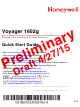 Honeywell Voyager 1602g Quick Start Manual