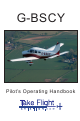 Take Flight G-BSCY PA-28-151 1981 Pilot Operating Handbook