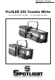 Spotlight PR LED 250ZS TW DMX User Manual