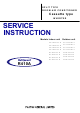 Fujitsu AUXG45LRLB Service Instruction
