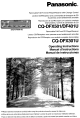 Panasonic CQ-DFX501U Operating Instructions Manual