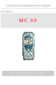 Siemens MC 60 Service Manual