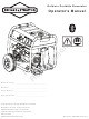 Briggs & Stratton 030679-00 Operator's Manual