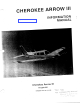 Piper CHEROKEE ARROW III Information Manual