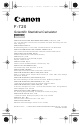 Canon F-720 Manual