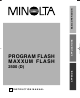 Minolta PROGRAM FLASH 2500 Instruction Manual