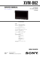 Sony XVM-B62 Service Manual