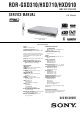 Sony RDR-GXD310 Service Manual