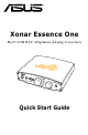 Asus Xonar Essence One Quick Start Manual