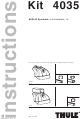 Thule 4035 Installation Instructions Manual