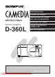Olympus Camedia D-360L Instructions Manual