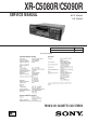 Sony XR-C5080R Service Manual