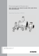 Siemens MAG 1100 F Operating Instructions Manual