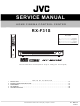 JVC RX-F31S Service Manual