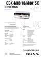 Sony CDX-M8815X Service Manual
