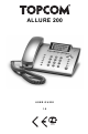 Topcom ALLURE 200 User Manual