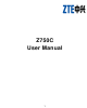 ZTE Z750C User Manual