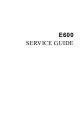 Acer E600 Service Manual