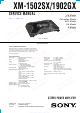 Sony XM-1902GX Service Manual