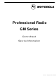 Motorola GM140 Service Information