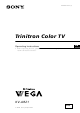 Sony Trinitron KV-AR21 Operating Instructions Manual