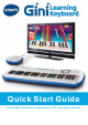 VTech Gini Learning Keyboard Quick Start Manual