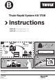 Thule Rapid System Kit 1708 Instructions