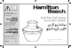 Hamilton Beach 68550-SAU Manual